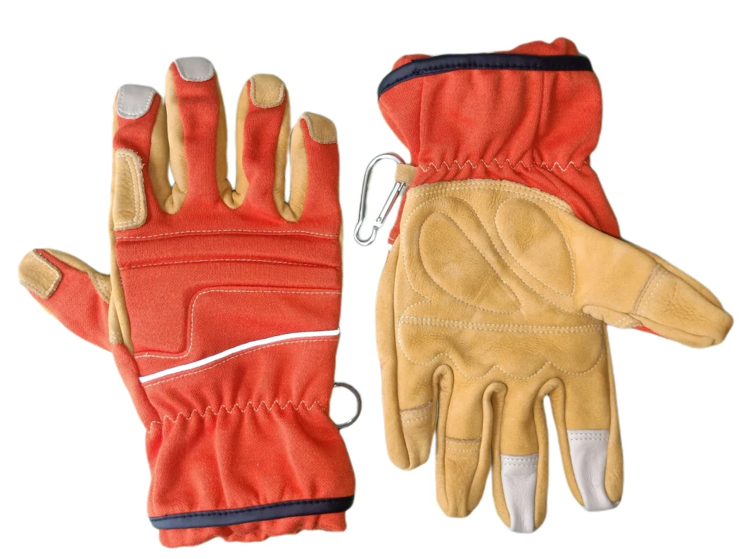 Protective Diesel Protection Workwear Gloves Firefighters Fireman Gloves for Emergency Rescue