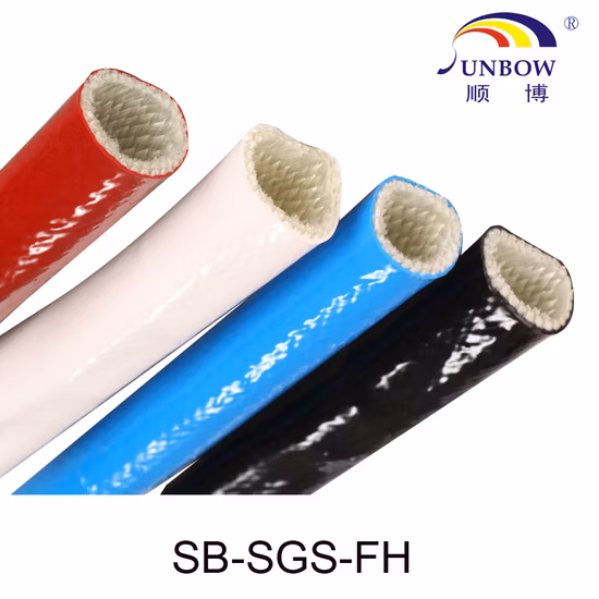 실리콘 코팅 유압 호스 보호 장치, 유리 섬유 Kelvar 컷, 내열성 내화 커버